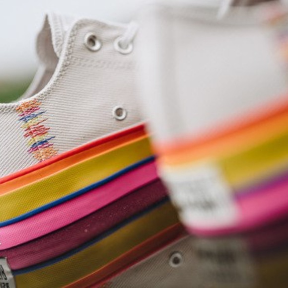NIB Converse CTAS Lift Ox Canvas 564992C Rainbow - Picture 6 of 8